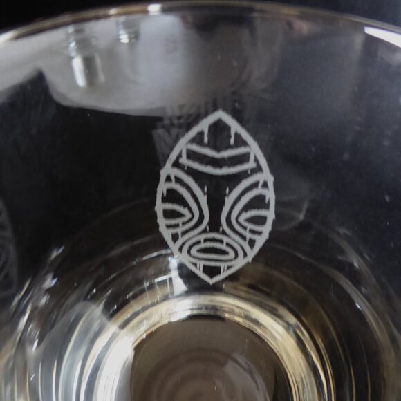 SET OF 4 VINTAGE NEW FRANKIE’S TIKI ROOM ETCHED LAS VEGAS OLD FASHIONED GLASSES - Picture 6 of 12